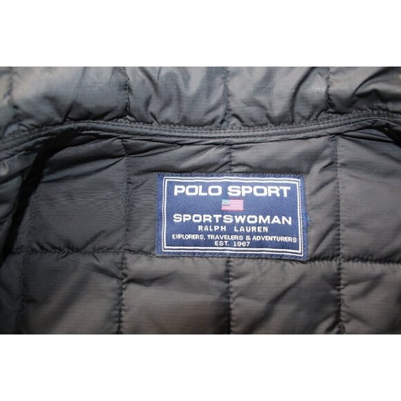 Polo Ralph Lauren Surplus Woman Quilted black Jacket Size M lightweight zipper - Picture 13 of 13